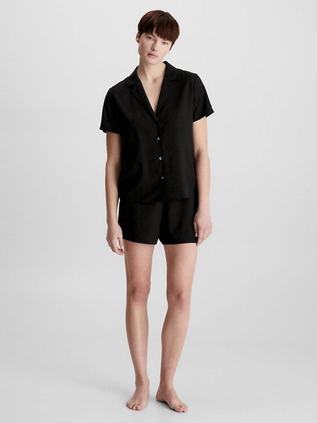 Calvin Klein USA Pyjama Set Womens Shorts Black 8370524-VZ